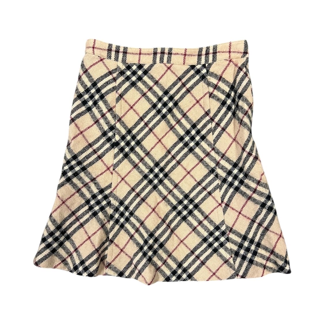 M 버버리 블루라벨 노바체크 울 플레어 스커트 상품이미지4
