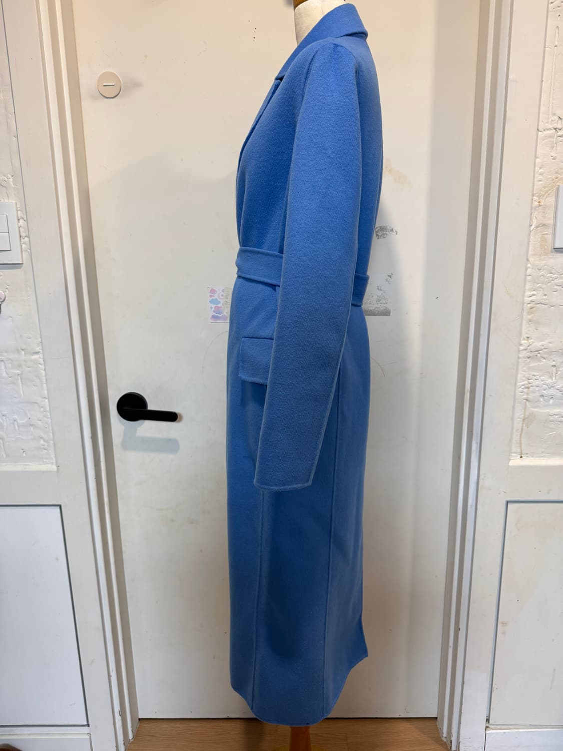 마쥬 블루 롱코트 상품이미지4