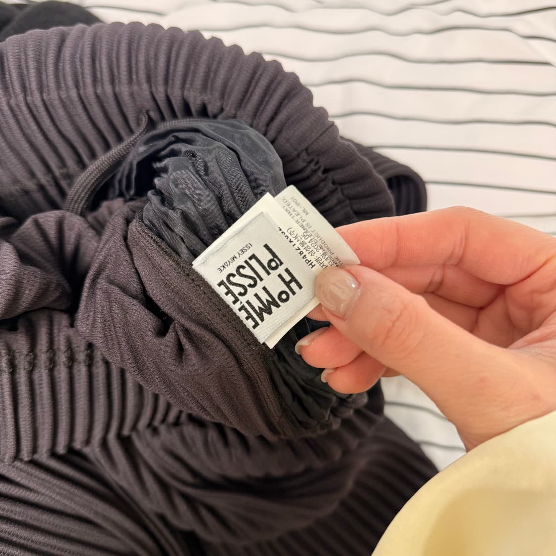 [3] 이세이미야케 옴므플리세 컬러 팔레트 스커트 팬츠 퍼플 상품이미지5