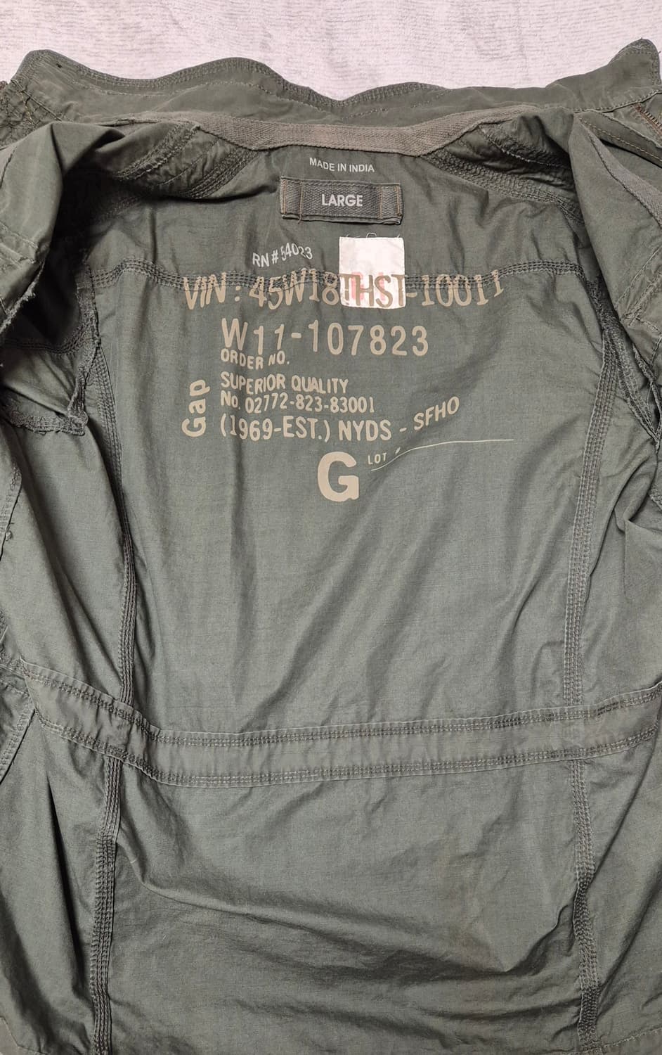 OLD GAP M65 MILITARY COMMANDER JACKET 상품이미지8
