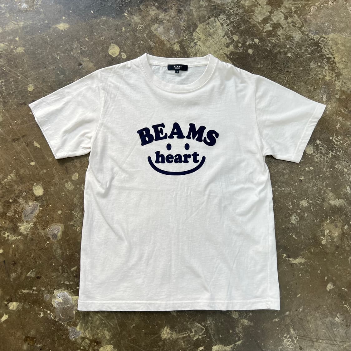 M) BEAMS 빔즈 하트 반파트 빔스 반팔티 상품이미지1