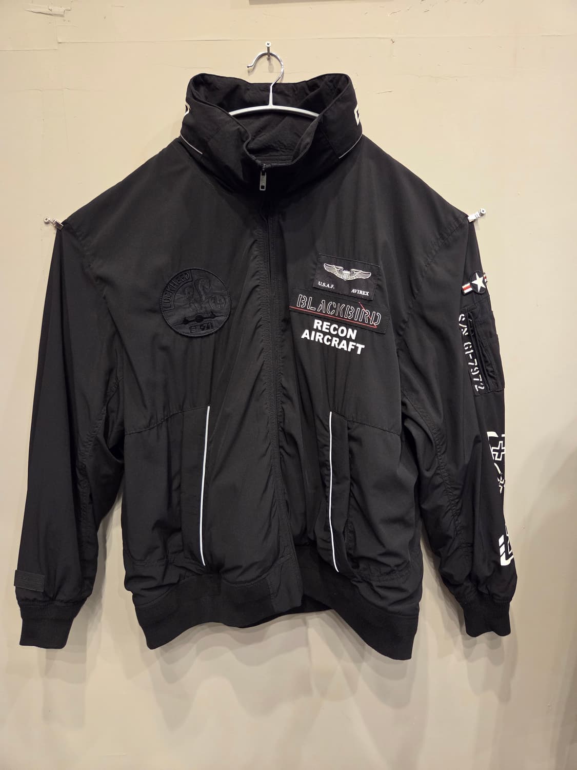 (역대급 핏) 아비렉스 SR-71 블랙버드 정찰기 항공 점퍼 상품이미지1