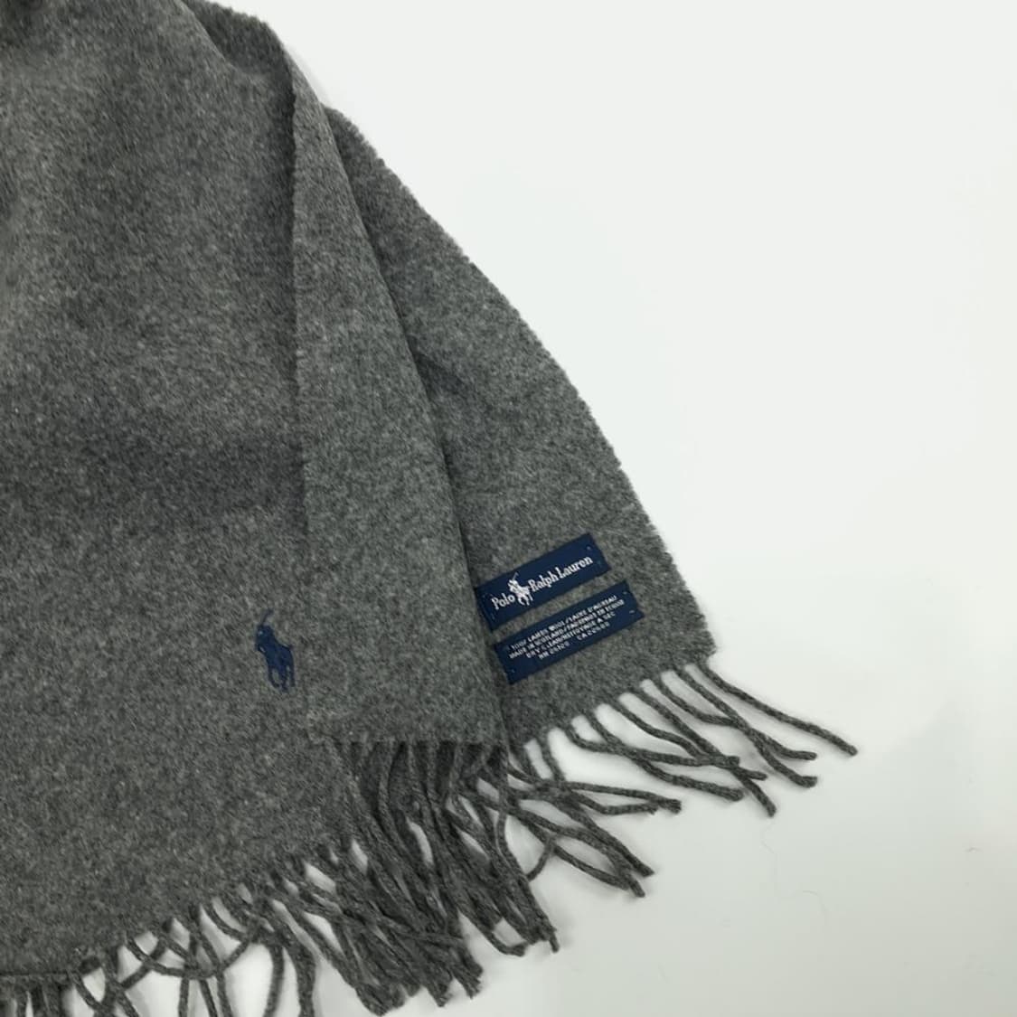(MX024)폴로 랄프로렌 그레이 램스울 목도리 머플러 상품이미지3