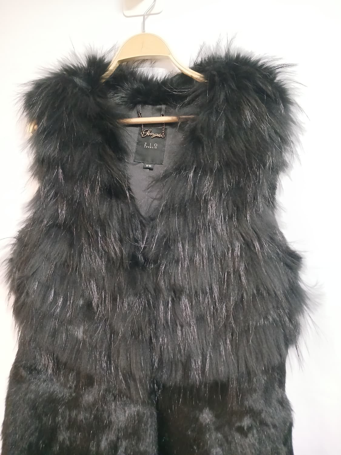 (77)지오송지오 여성 라쿤퍼 베스트 상품이미지3