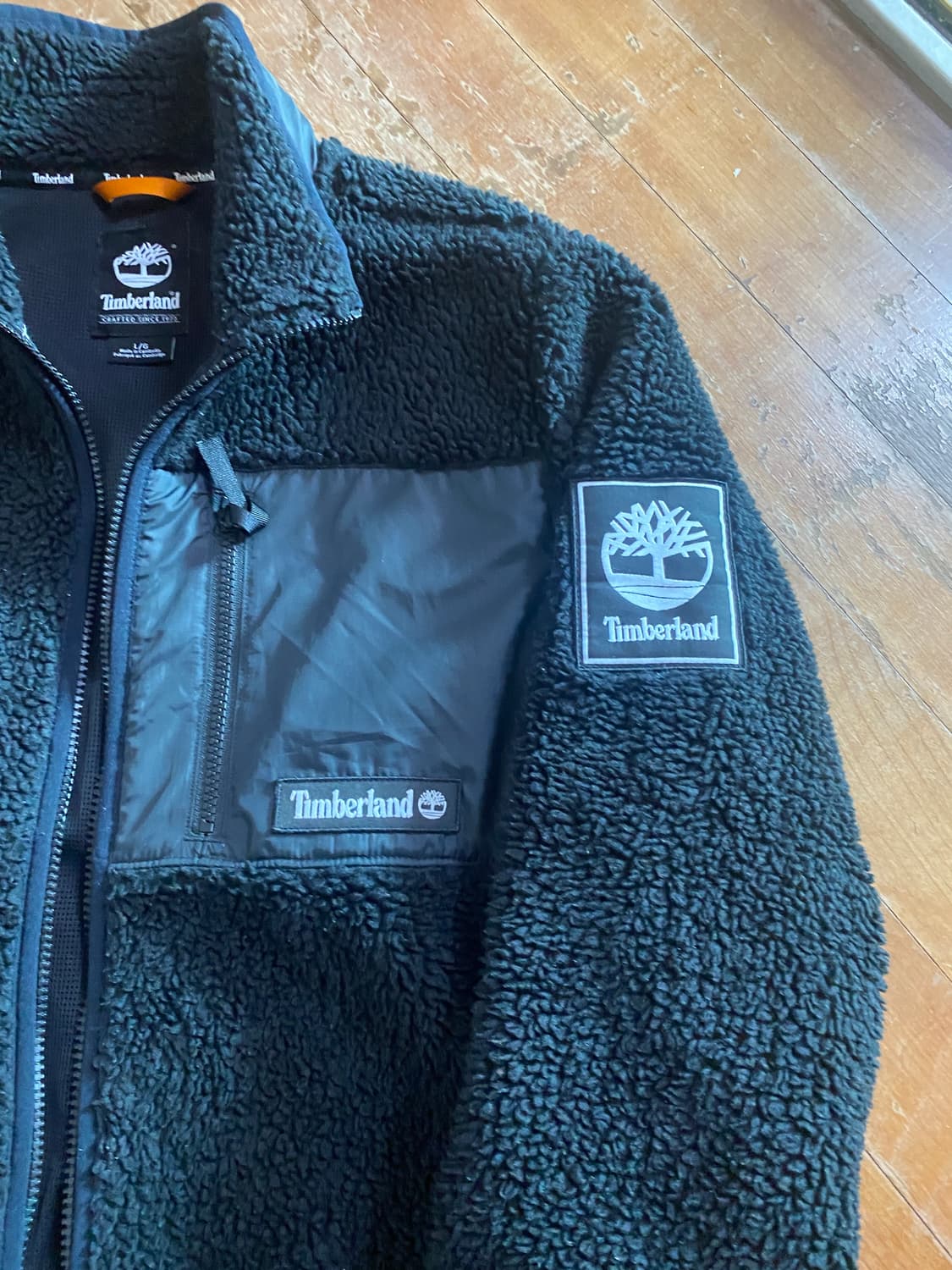 Timberland 플리스 블랙 자켓 L 상품이미지3