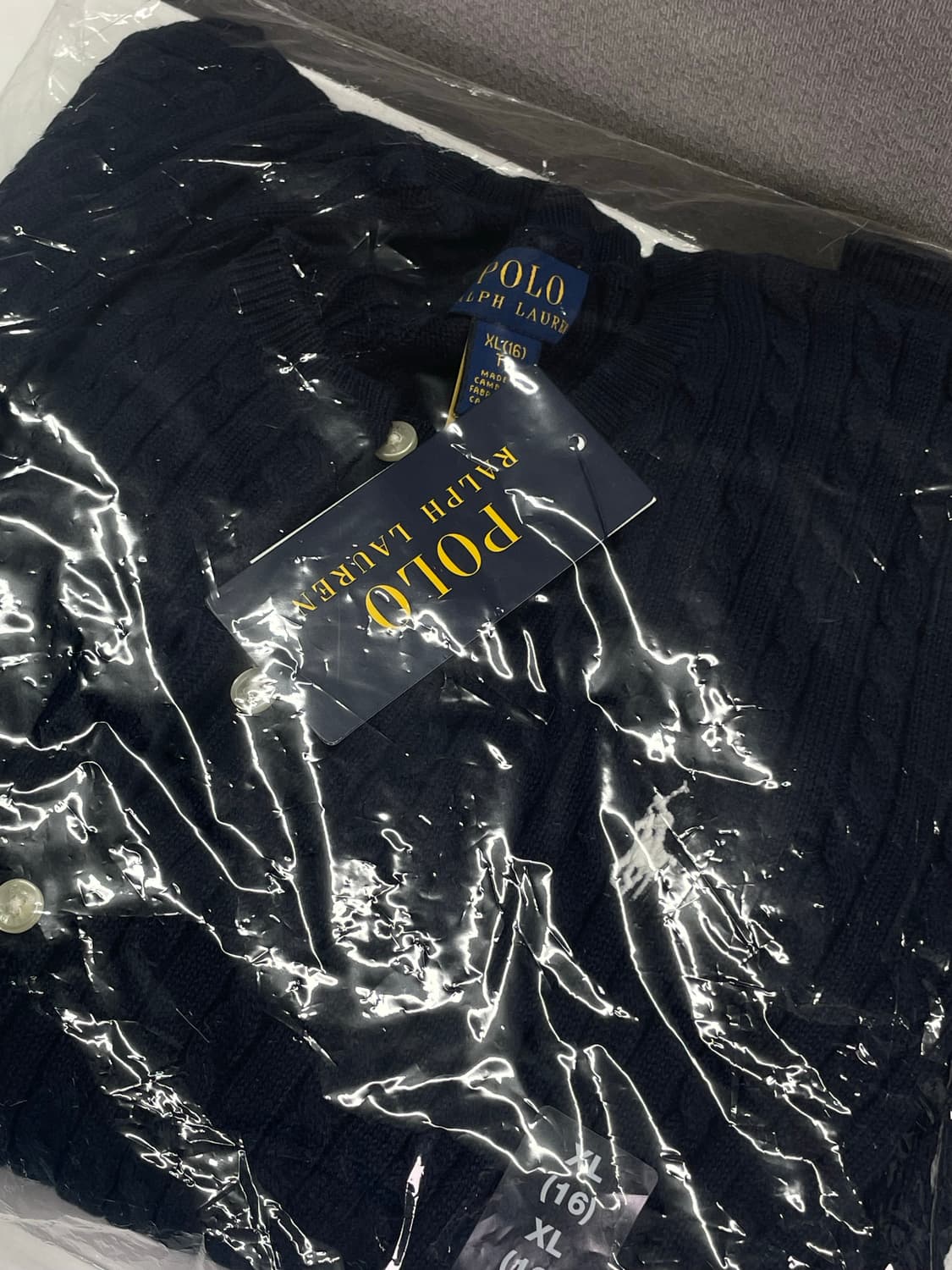 미착용 폴로 랄프 로렌 칠드런 가디건 XL 상품이미지6