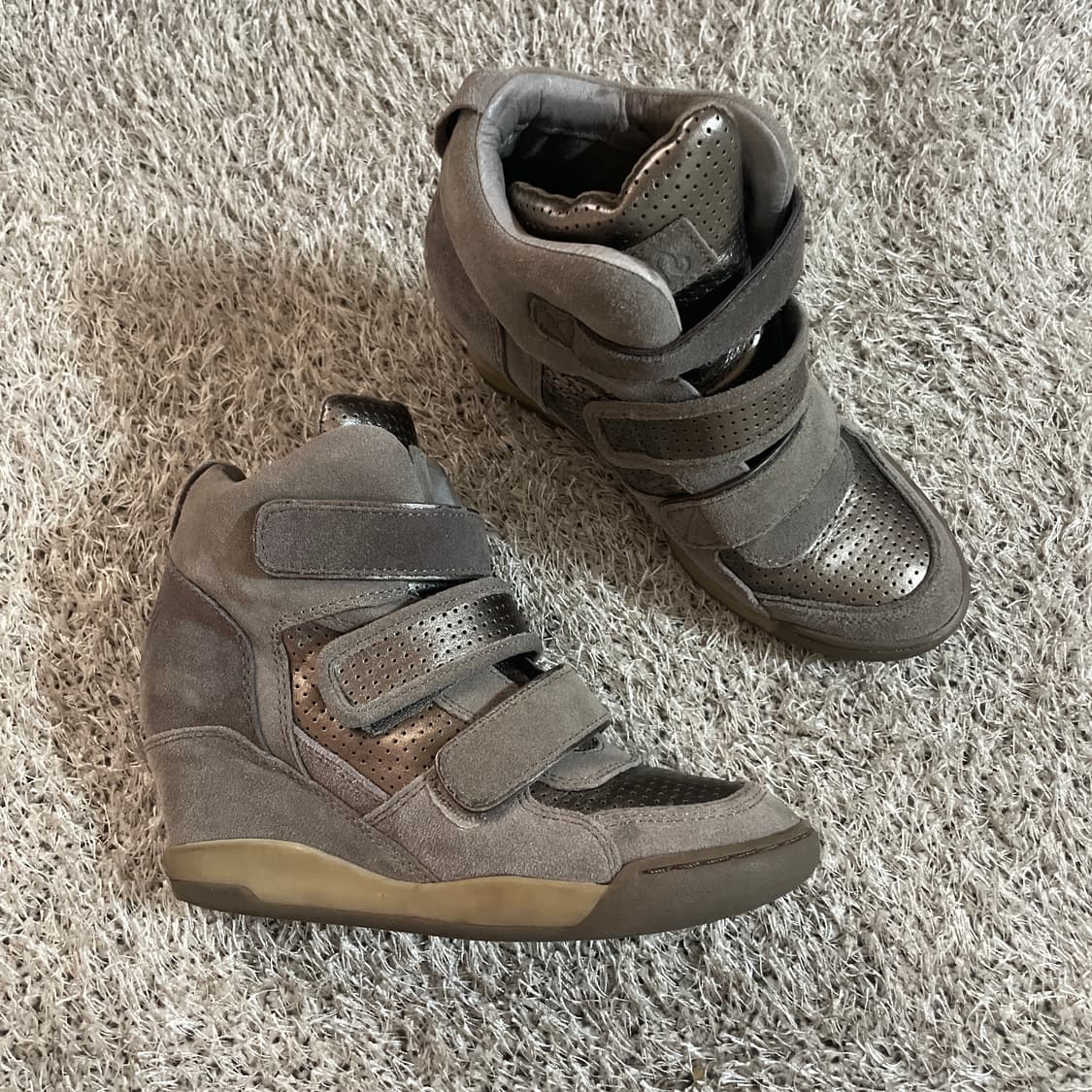 ash 웨지힐 메탈 브라운  상품이미지3