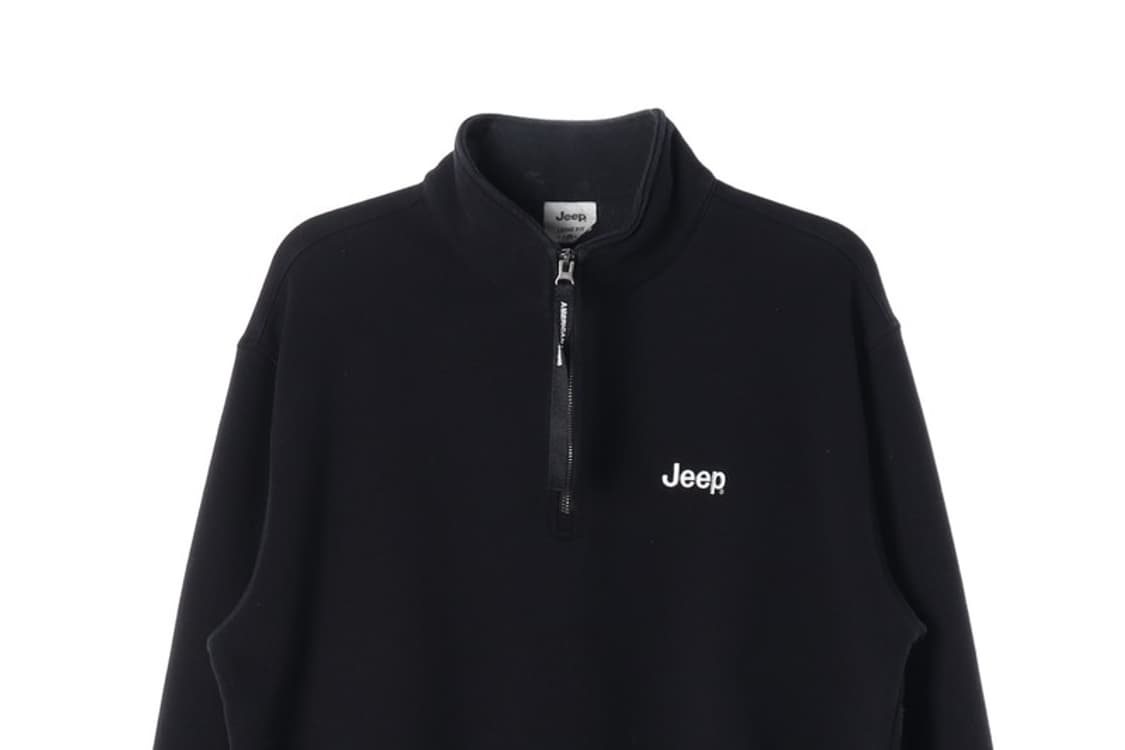 Jeep 로고 하프 집업 스웨트셔츠 L 상품이미지3