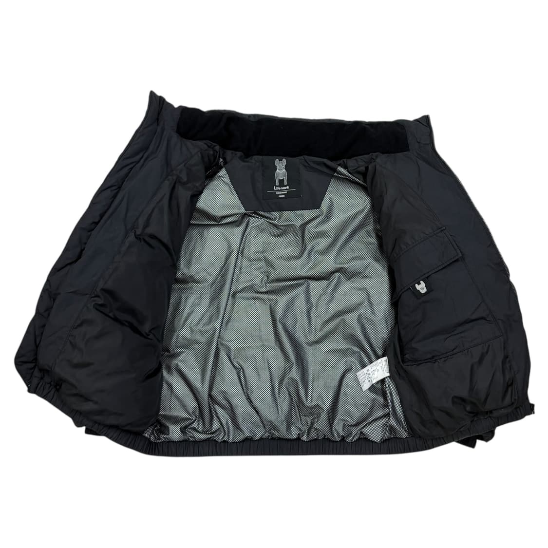 라이프워크 여성 알로바 헤비 숏 다운 패딩 자켓 블랙 상품이미지2