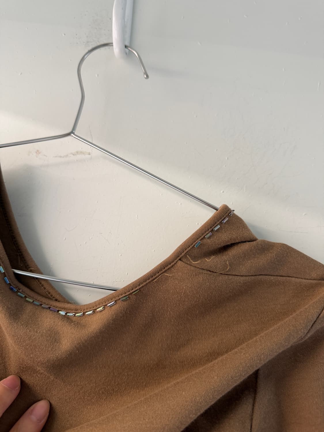 일본빈티지 자수 비즈 브이넥 상품이미지10