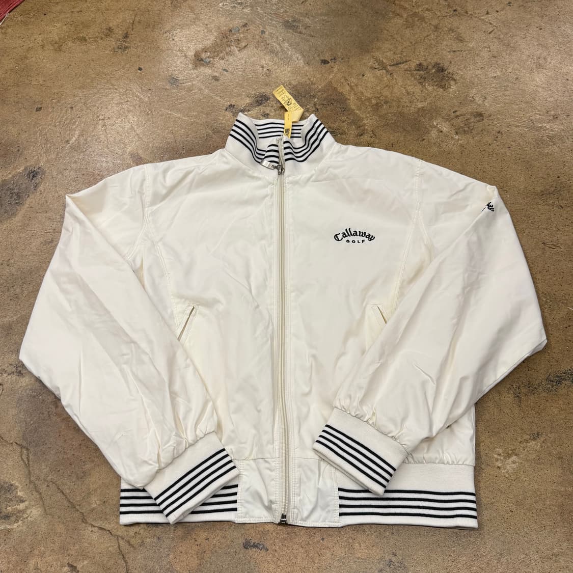 [정품/M] 캘러웨이 골프 화이트 바람막이 자켓 b8 상품이미지2