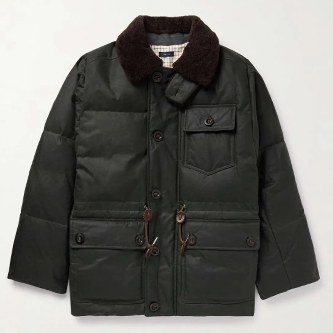 드레익스(Drake's) 왁스드 코튼 익스페디션 파카(size : 38) 상품이미지1