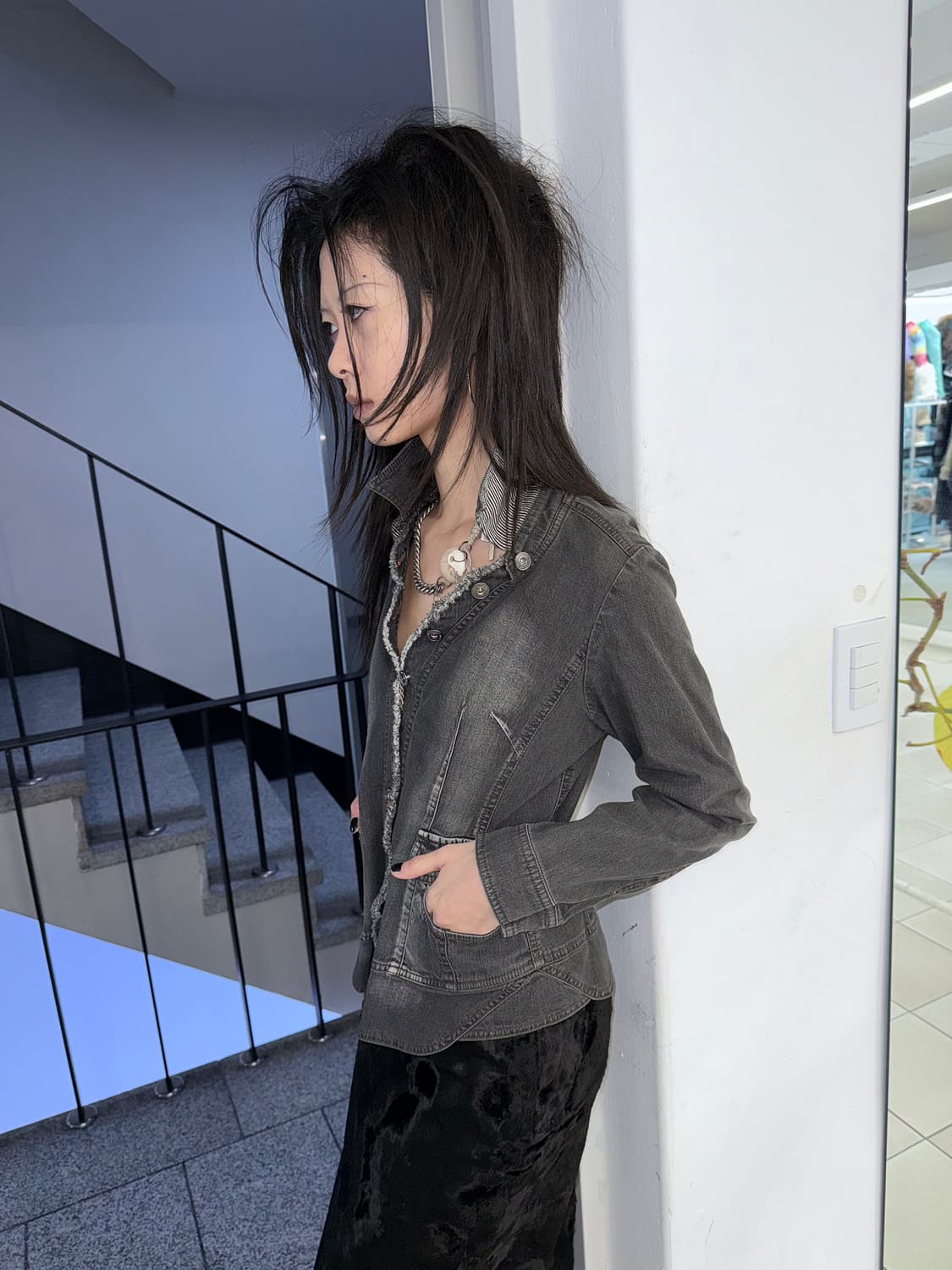 washed denim jacket 상품이미지5