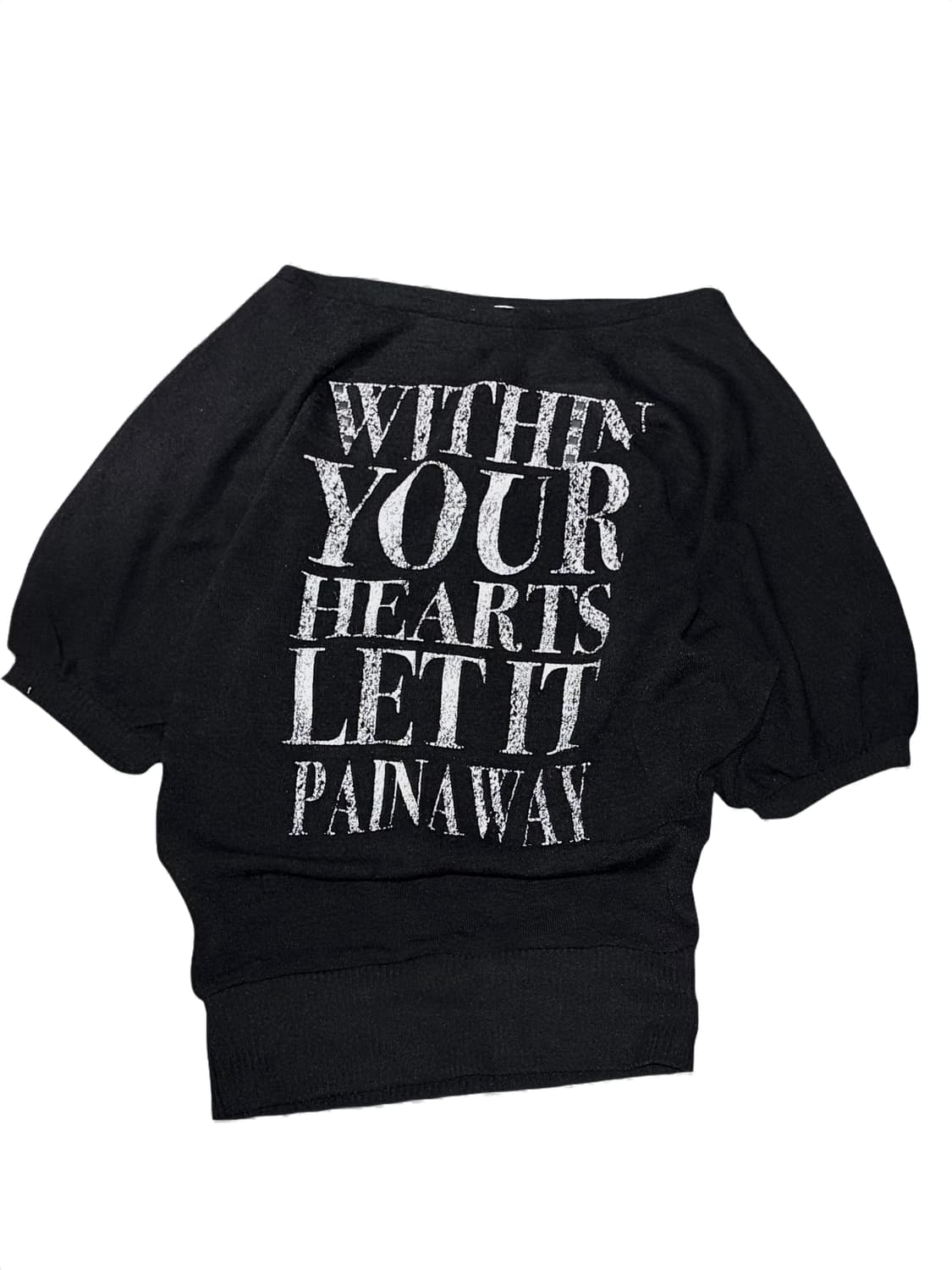 원숄더 y2k 7부 니트 원피스 탑 상품이미지1