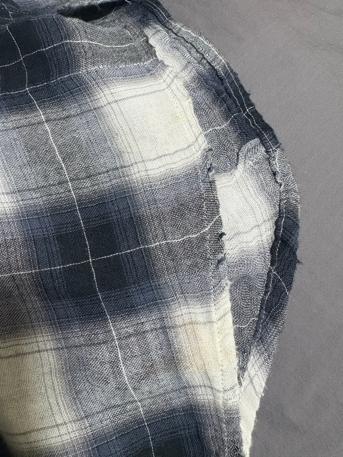 해칭룸 2pk 디스트로이드 옴브레 반팔 셔츠 3 상품이미지5