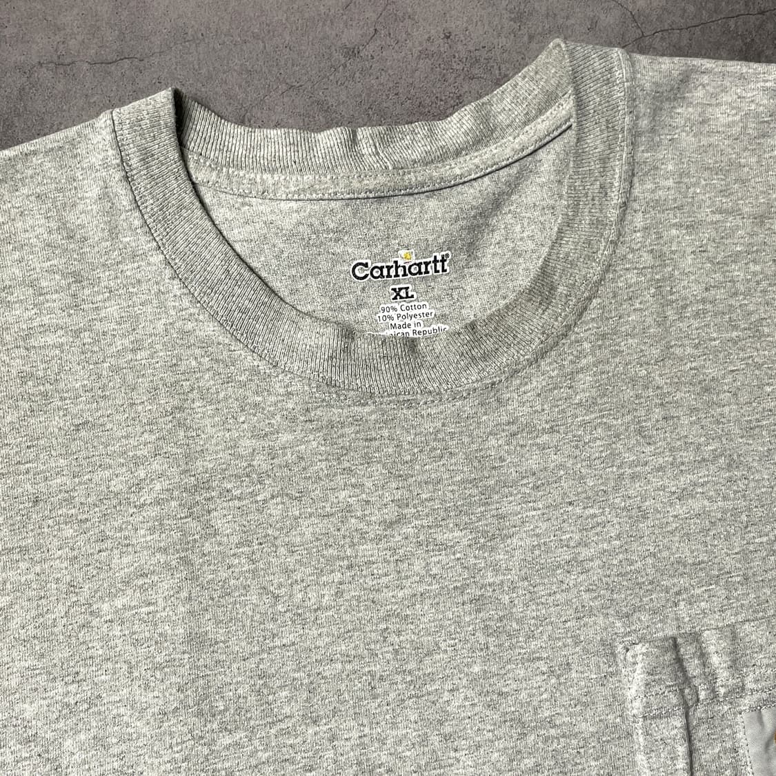 CARHARTT 칼하트K87 그레이 포켓 반팔 티셔츠 A01077 상품이미지2