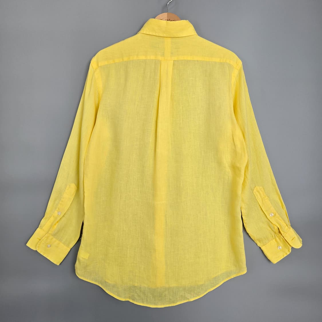 랄프 로렌 Ralph Lauren 클래식핏 린넨 셔츠 옐로우 SP 상품이미지3