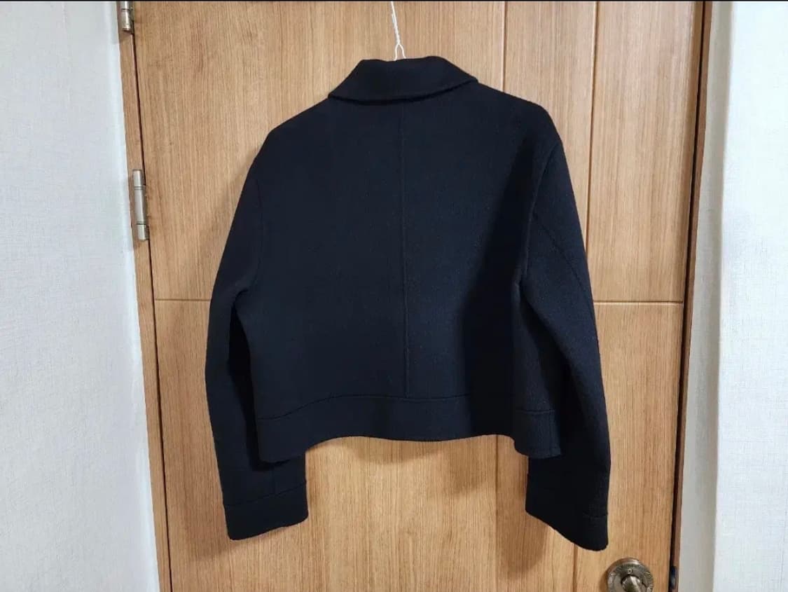 (F)여성 라운지 핸드메이드 울 크롭 집업 자켓 상품이미지3