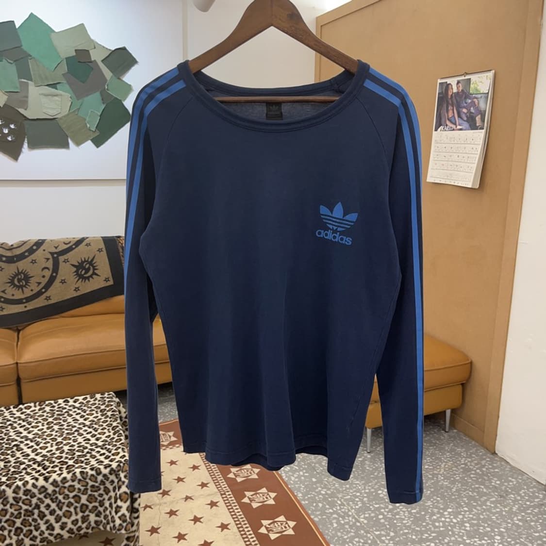 아디다스 스타디움 오리지널 블루 삼선 롱슬리브 100 C09588 상품이미지3