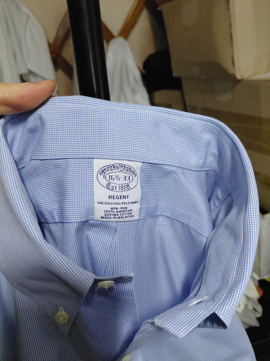 [브룩스브라더스]리젠트 하운드투스 셔츠L(16 1/2-33)사이즈 상품이미지3