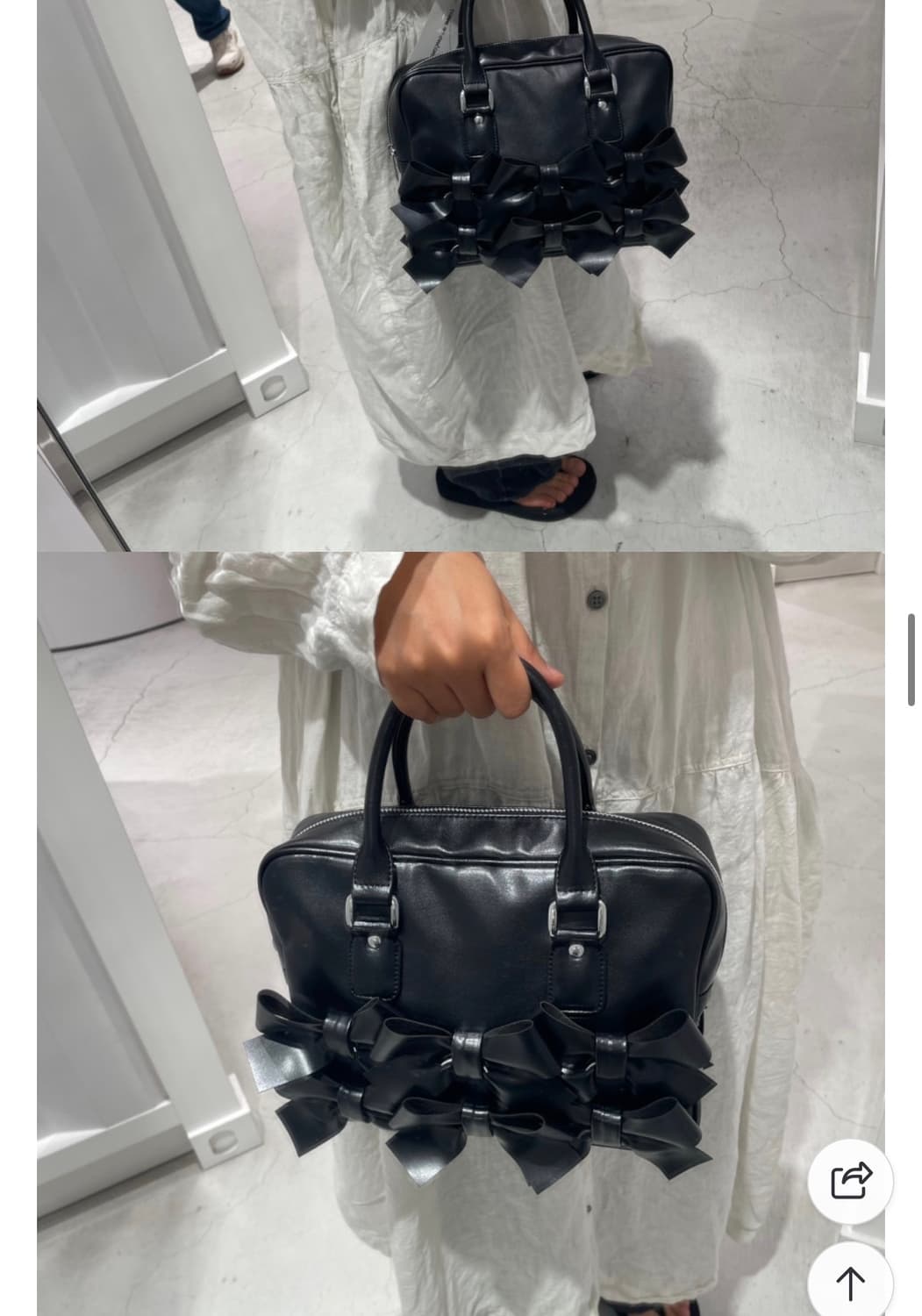 꼼데가르송 걸 리본 토트백 상품이미지3