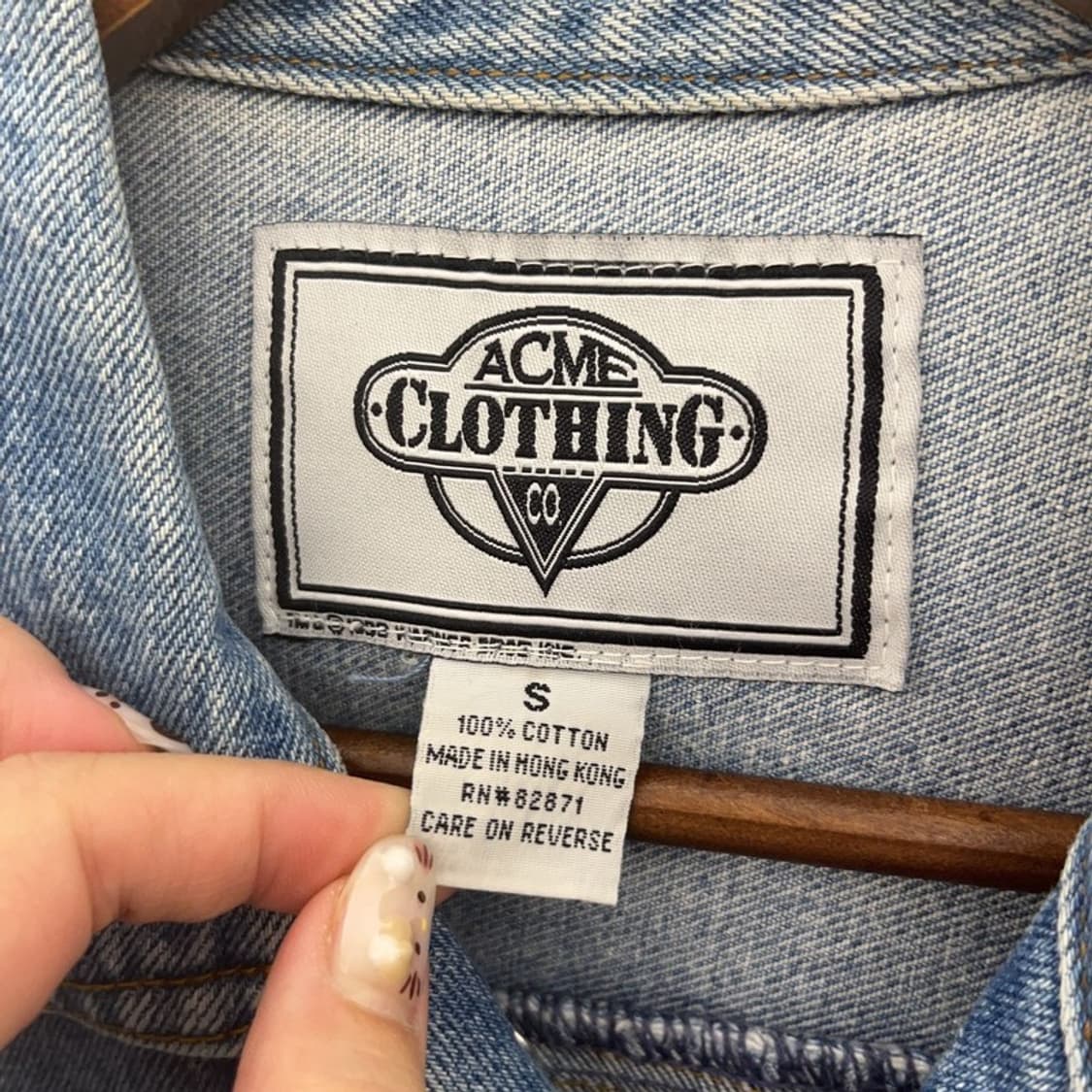 빈티지 위너브로스 루니튠즈 데님 청자켓 105 C06277 상품이미지5