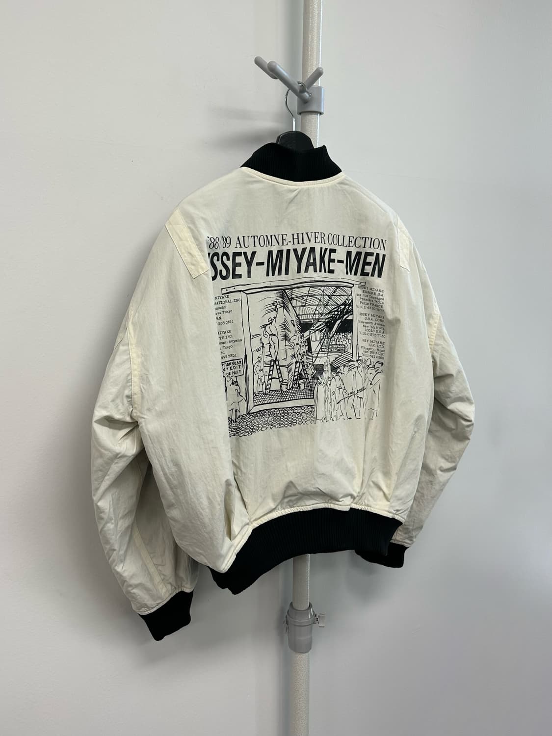 이세이미야케 88/89AW 아카이브 리버서블 나일론 봄버 자켓 상품이미지2