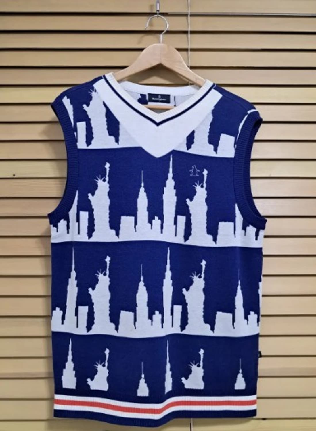 먼싱웨어 남성 패턴골프니트조끼 100사이즈 상품이미지2