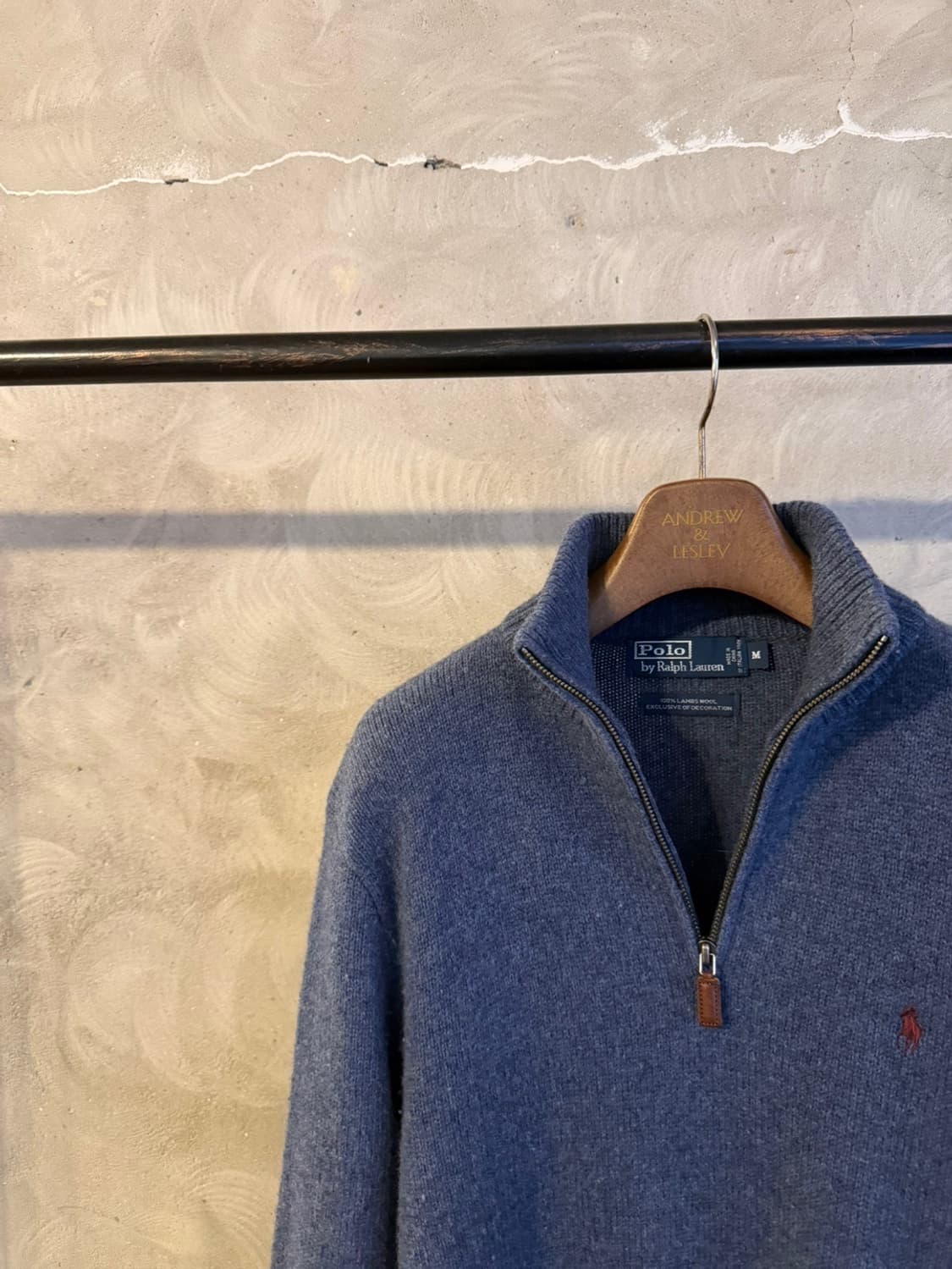 폴로 랄프로렌 클래식 짚업 니트 100 상품이미지2