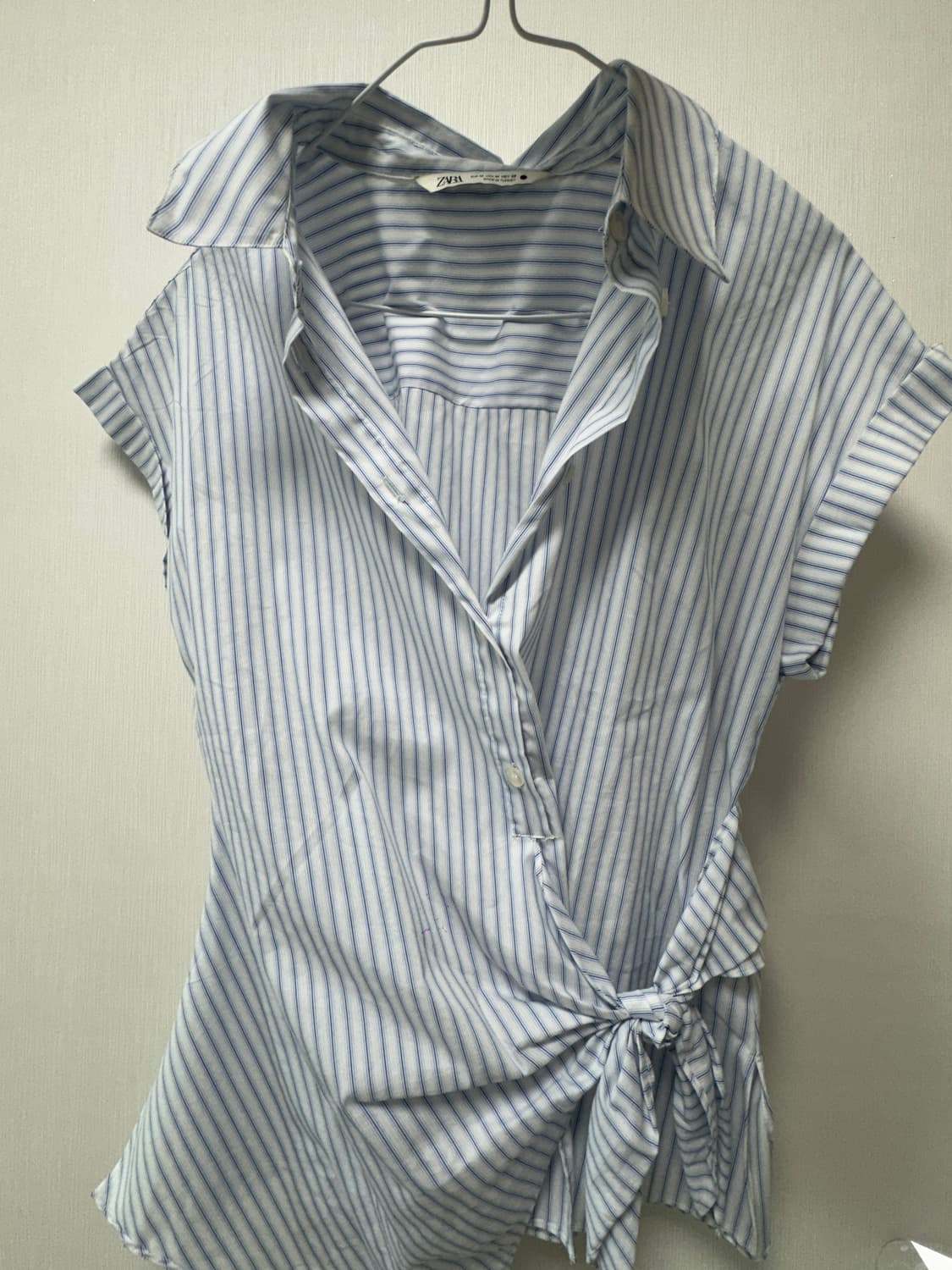 zara 자라 매듭 포플린 셔츠 zw collection 상품이미지1