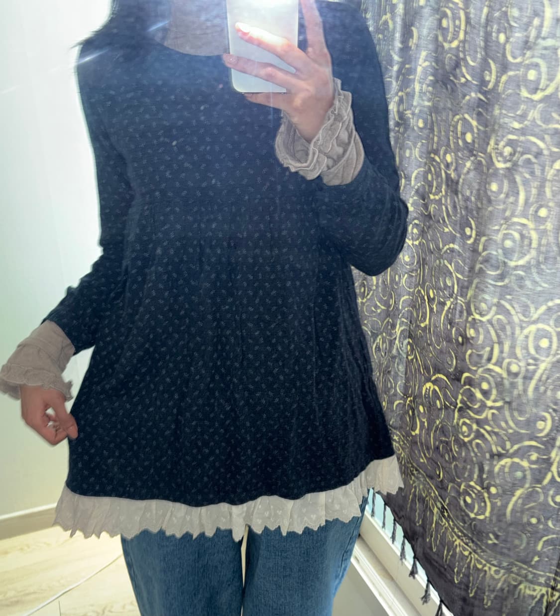 FURFUR 레이스 잔꽃 빈티지 모리걸 원피스 상품이미지1