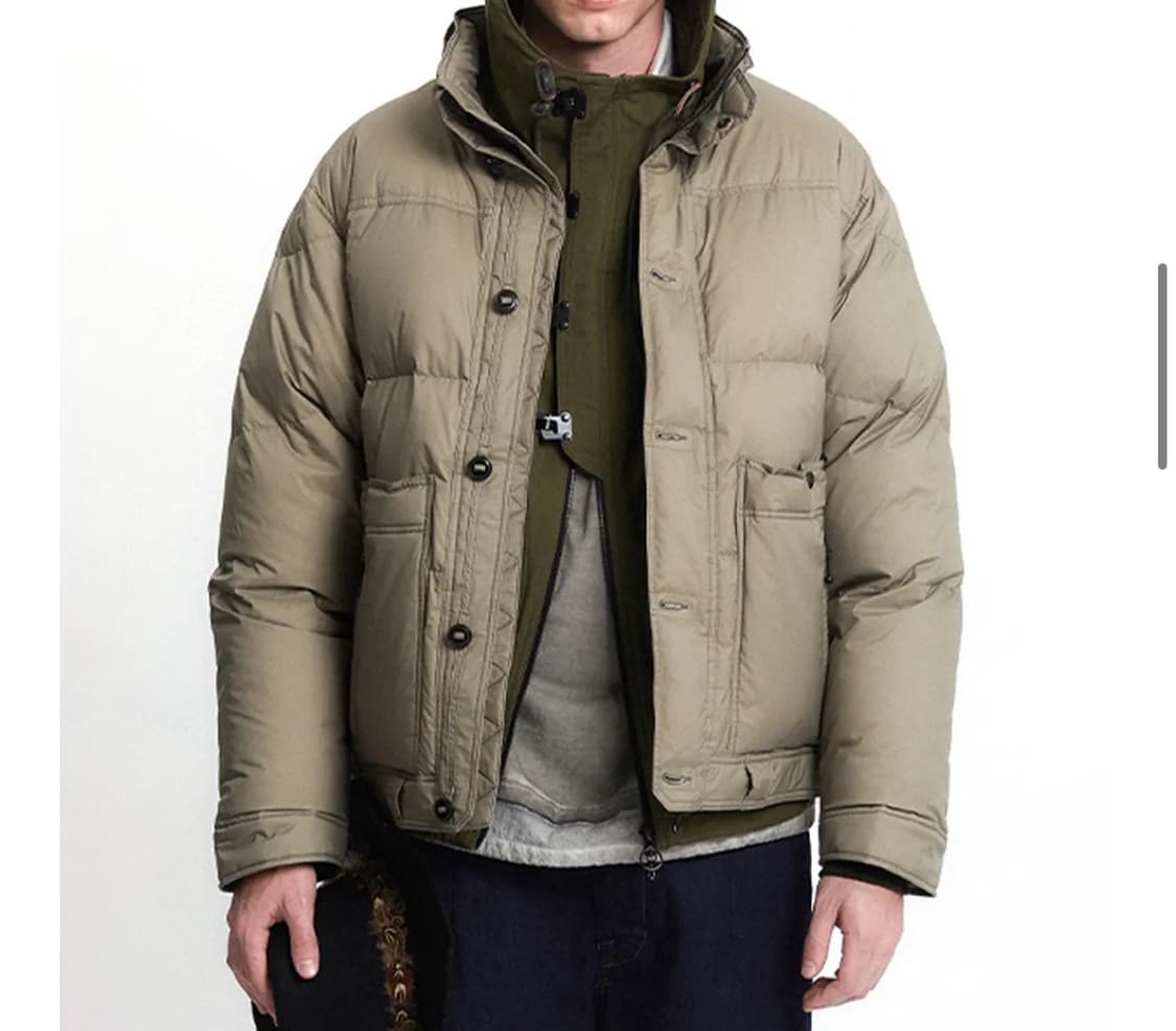 이스트로그 23FW 하이커 다운패딩 샌드베이지 L 상품이미지9