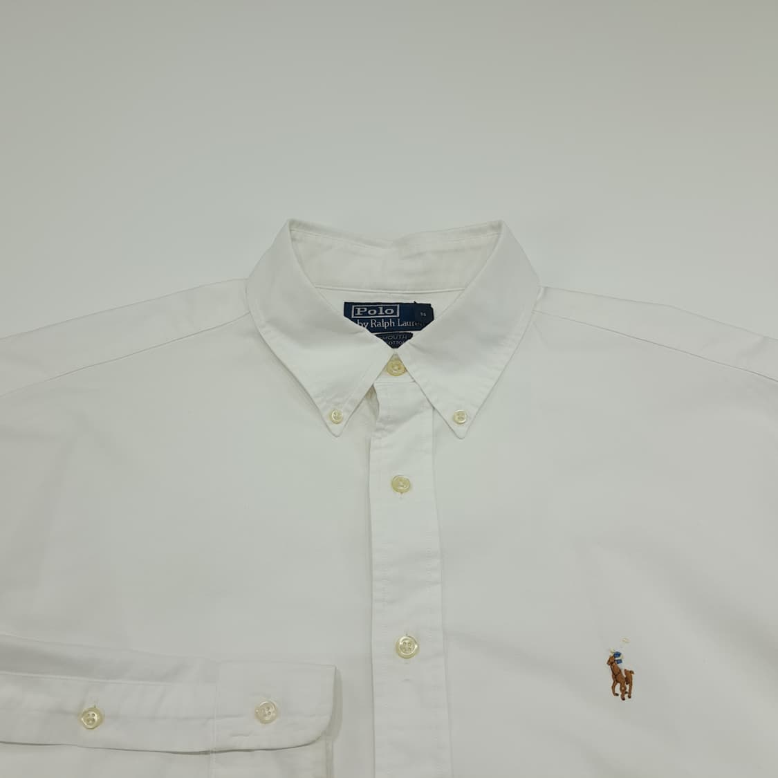CN904 XL 폴로 랄프로렌 화이트 긴팔 셔츠 남방 상품이미지3