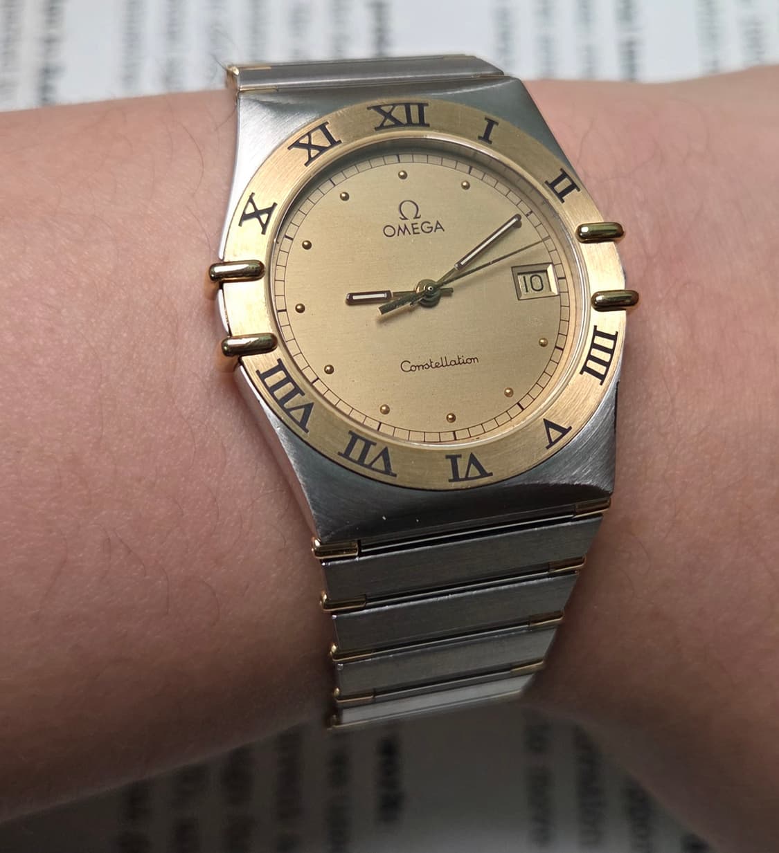 빈티지 오메가 컨스틸레이션 샴골판 골드콤비 하프바 쿼츠 브레이슬릿 ver 상품이미지10
