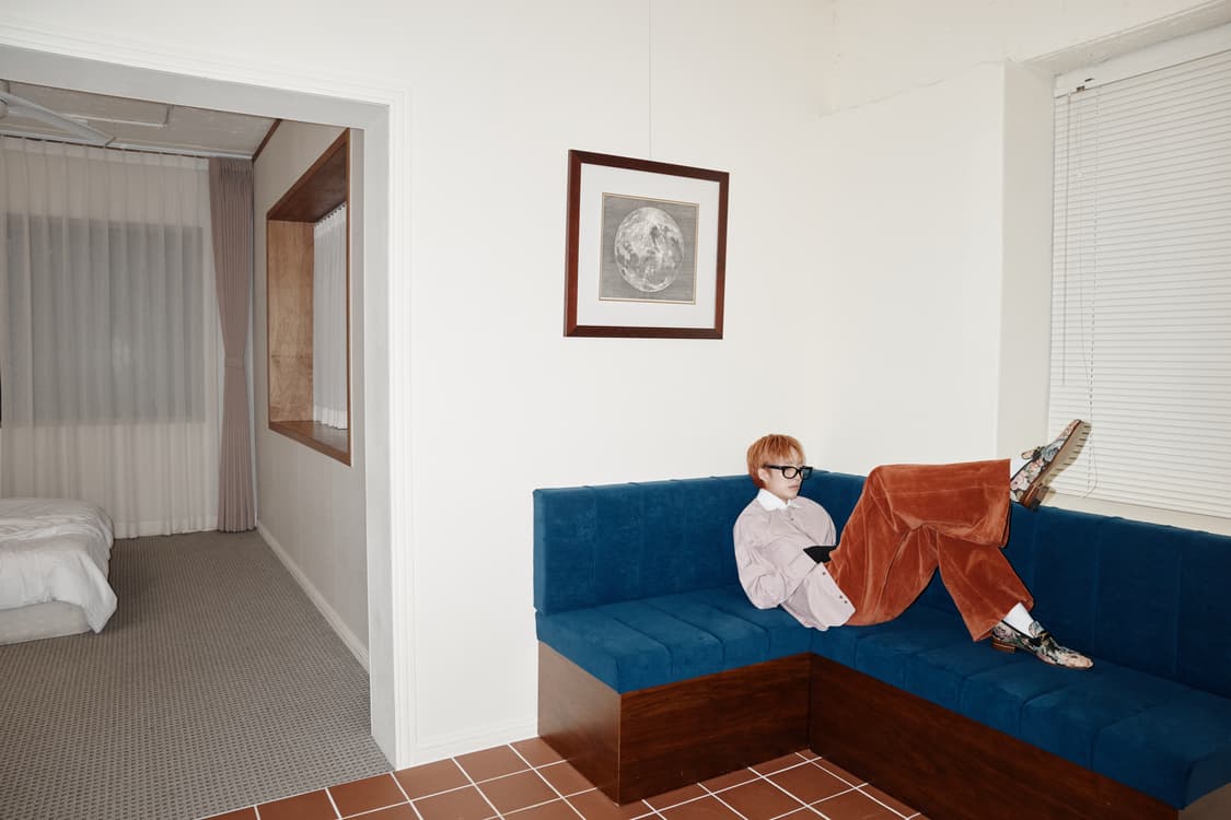 구찌 슬림 스트라이프 클레릭 셔츠 M  상품이미지3