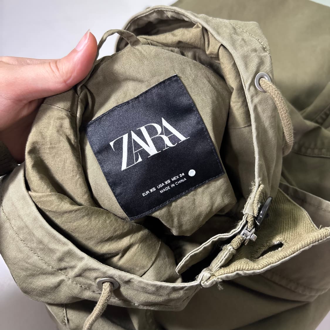 우먼FREE 자라 카키 숏 야상자켓 상품이미지6