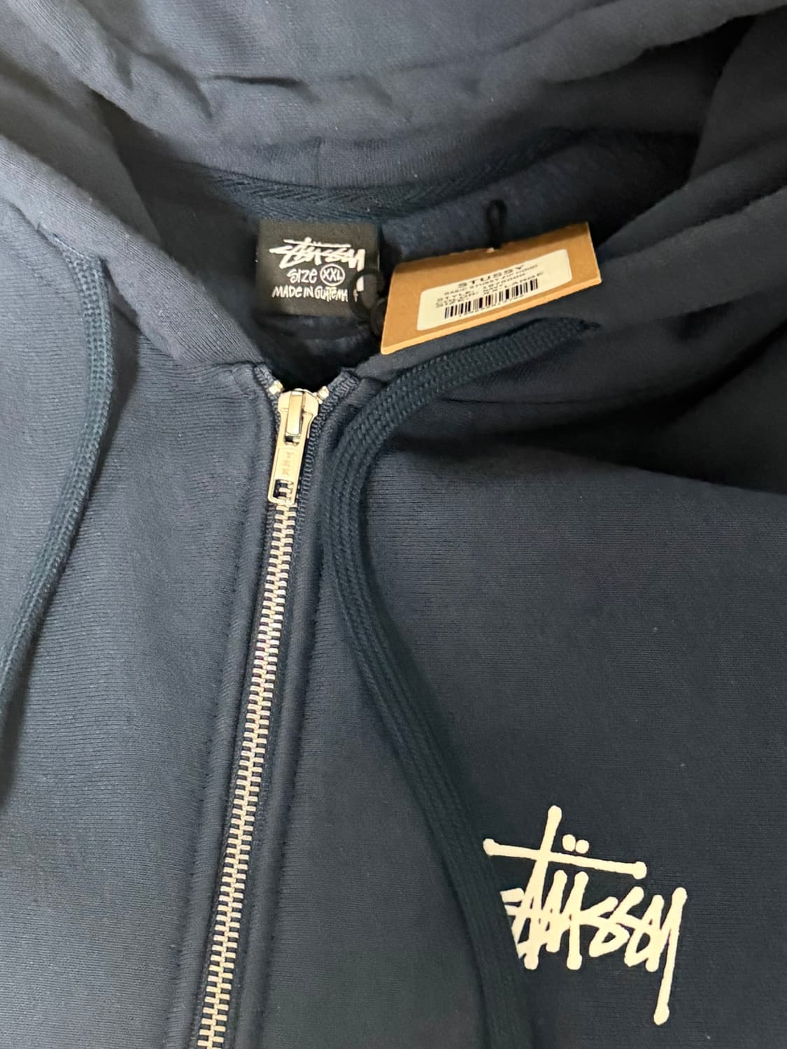 네이비 스투시 후드집업 XXL 상품이미지2