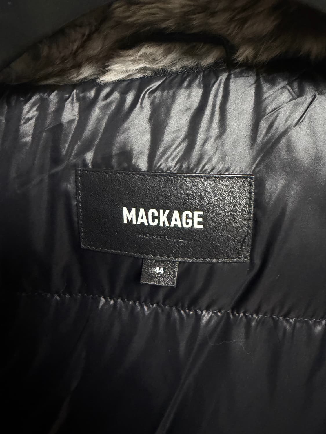 [23FW, 44size] 맥케이지 딕슨 실버 패딩 괴물퍼 블랙 상품이미지5