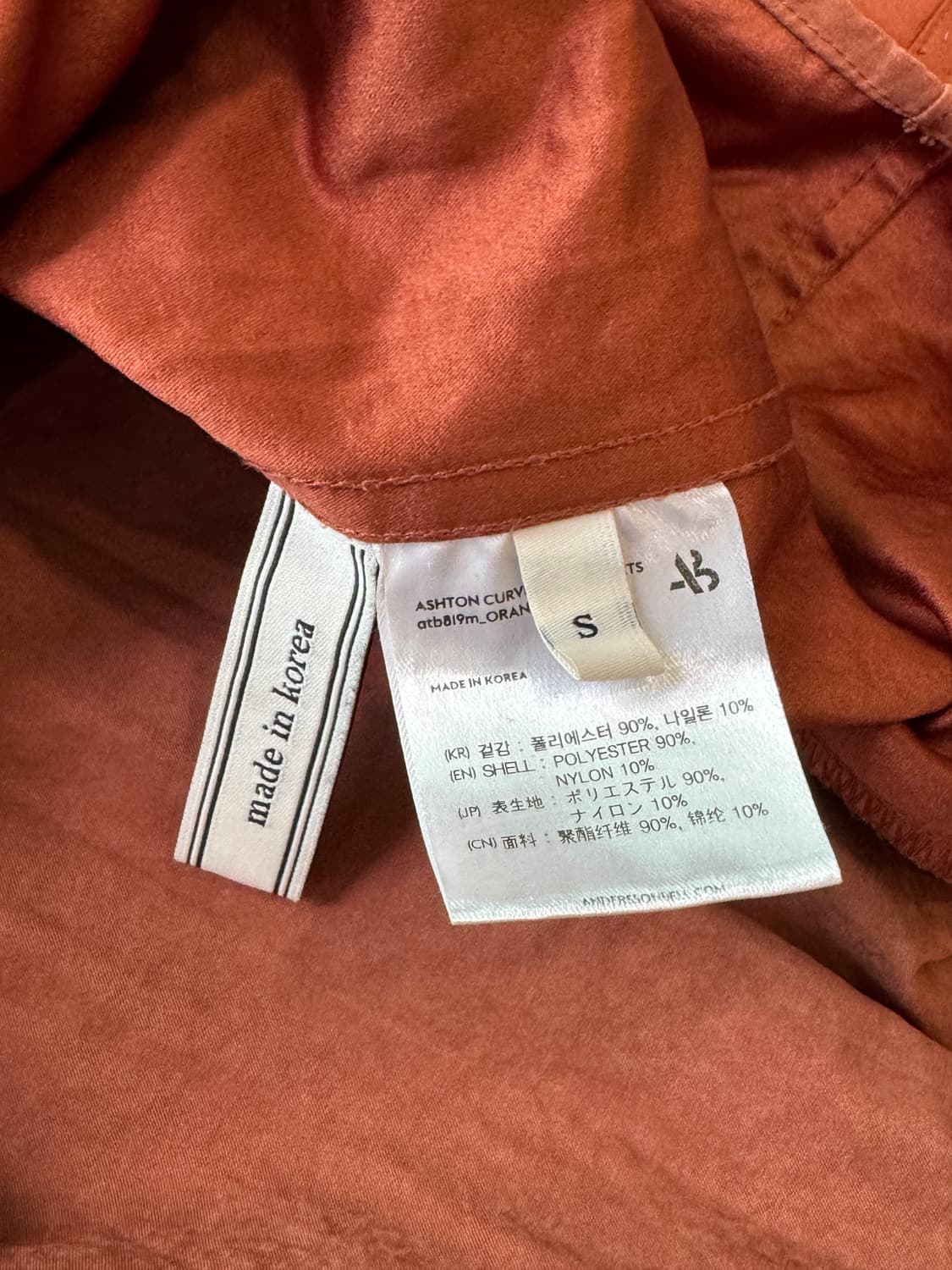 앤더슨벨 빅카라 커브드 롱 셔츠 S 상품이미지9