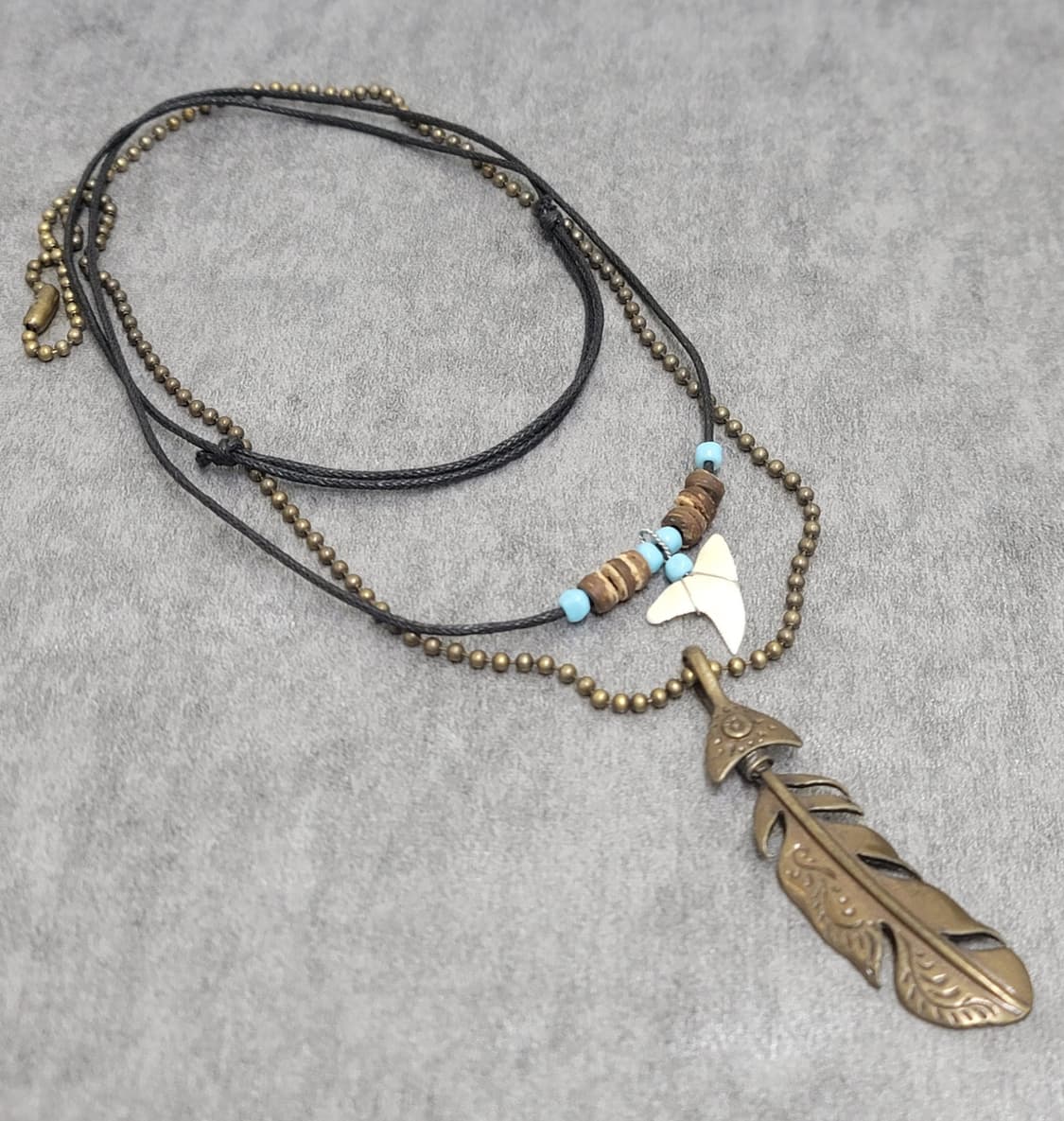 feather necklace set 상품이미지3