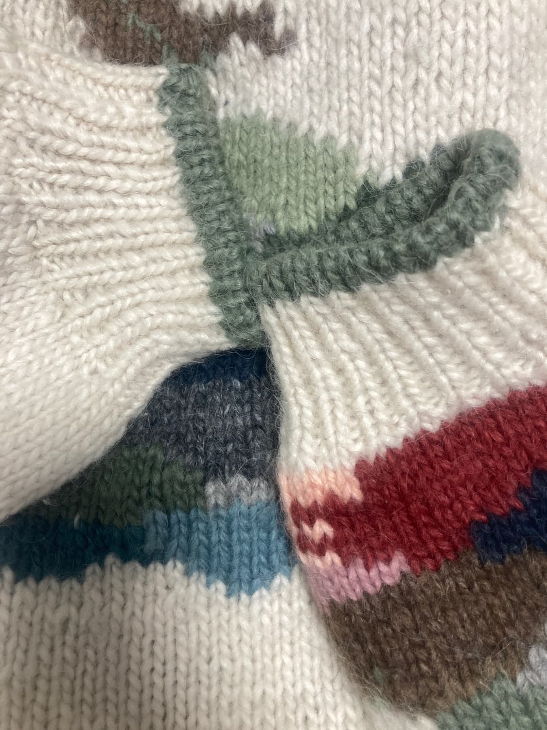 sirogojno 핸드메이드 코위찬 니트 가디건 M 상품이미지5