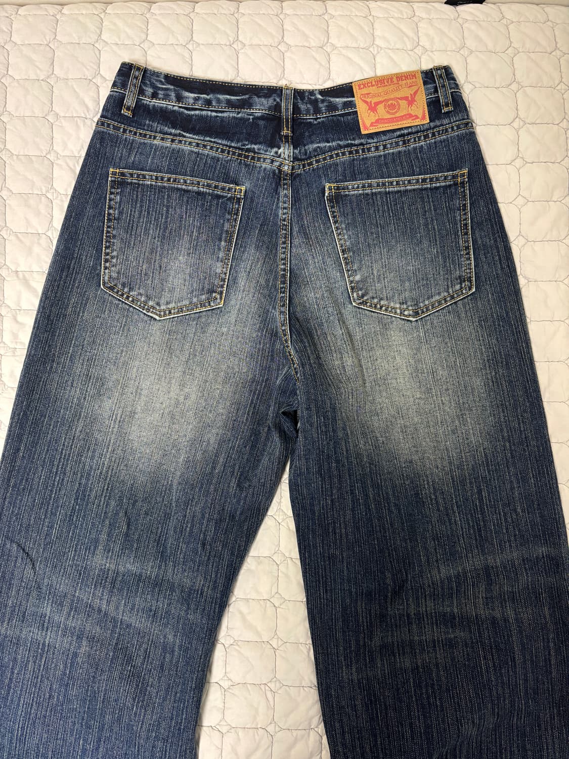 [L] 디앤에스알 DNSR 시그니처 와이드 데님 레트로블루 상품이미지5