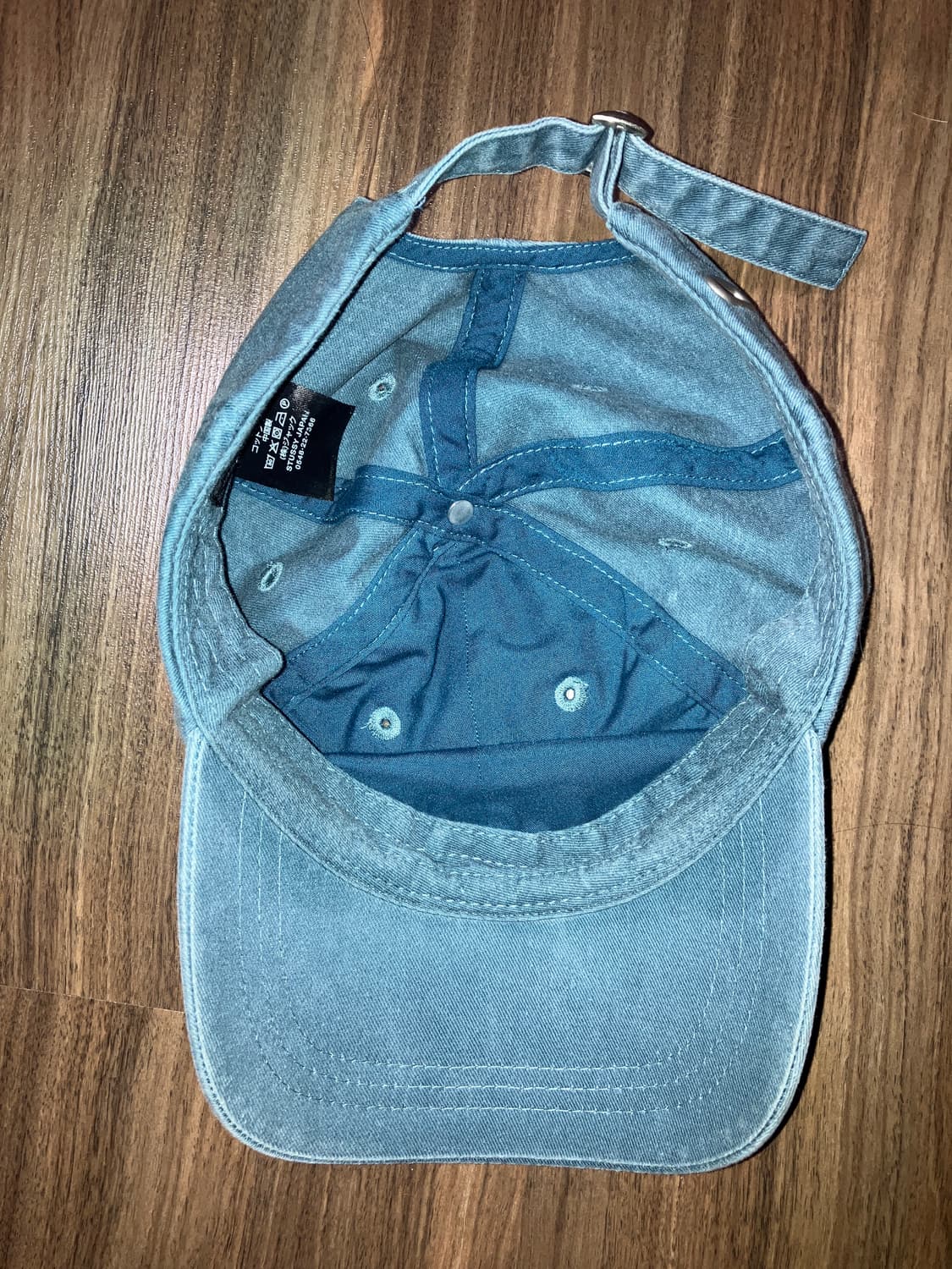 스투시 볼캡 로우 프로 베이직 워시드 스트랩백 미드나잇 상품이미지3