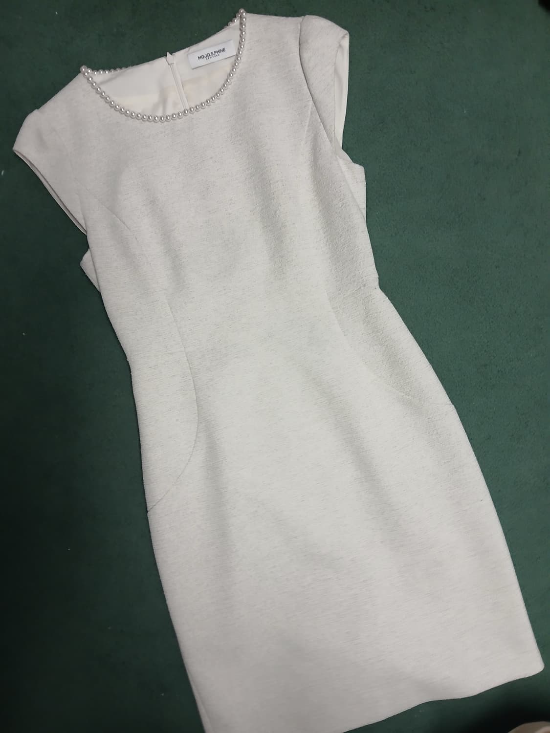 MOJO.S.PHINE 상견례 아이보리 진주넥 원피스 55 상품이미지1