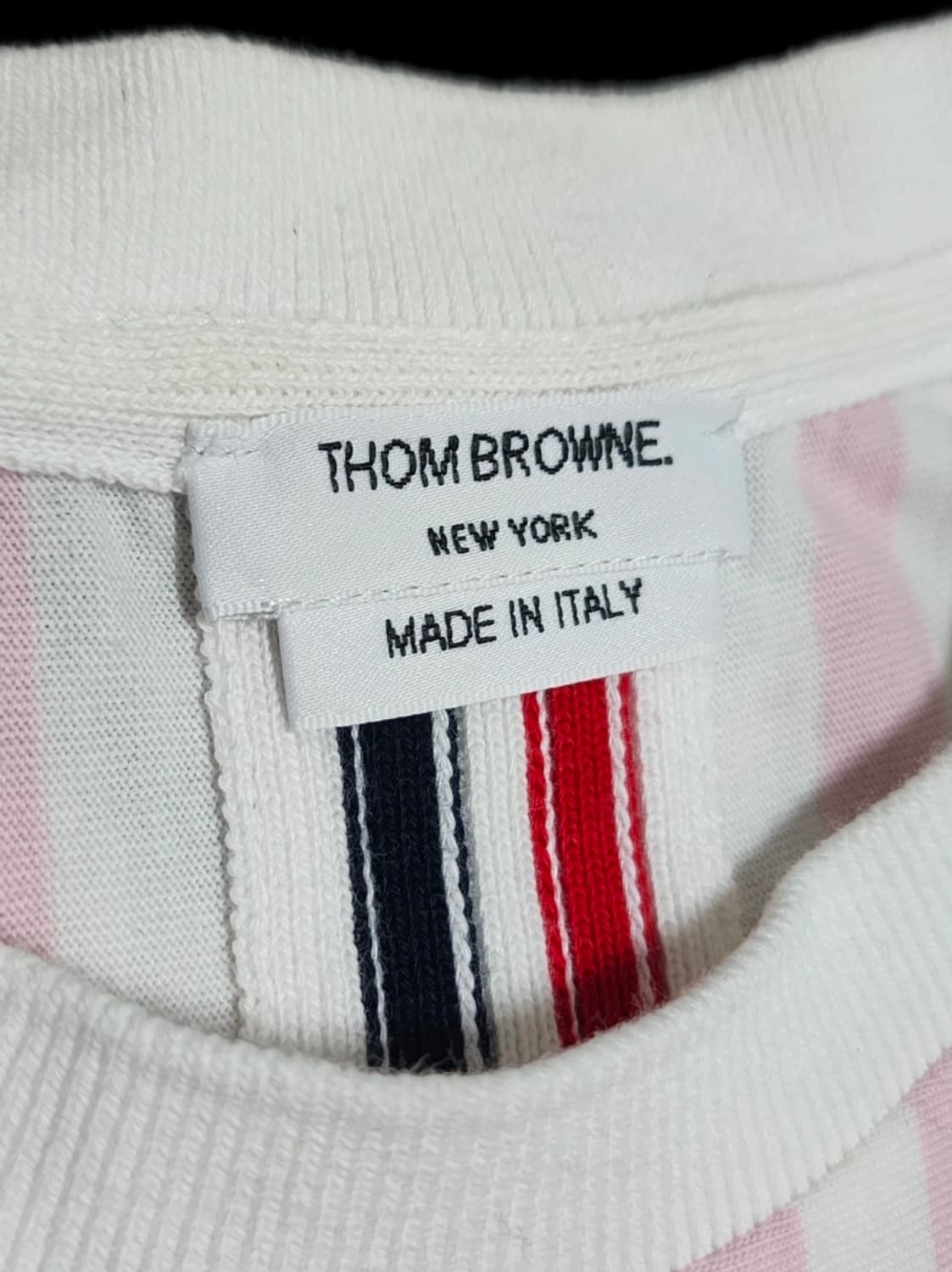 톰브라운 스트라이프 삼선 반팔티  상품이미지2