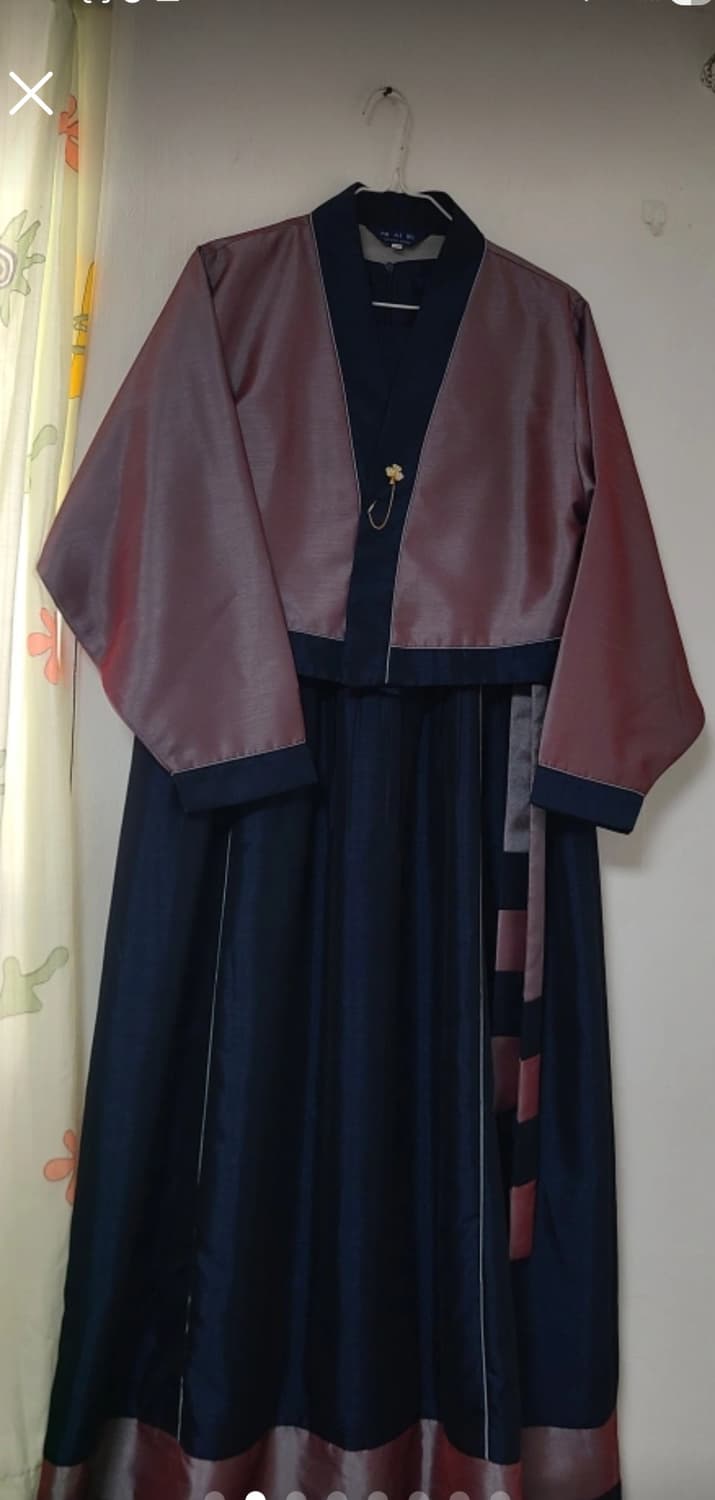 개량한복  네이비/자주(원피스와 저고리)66 상품이미지3
