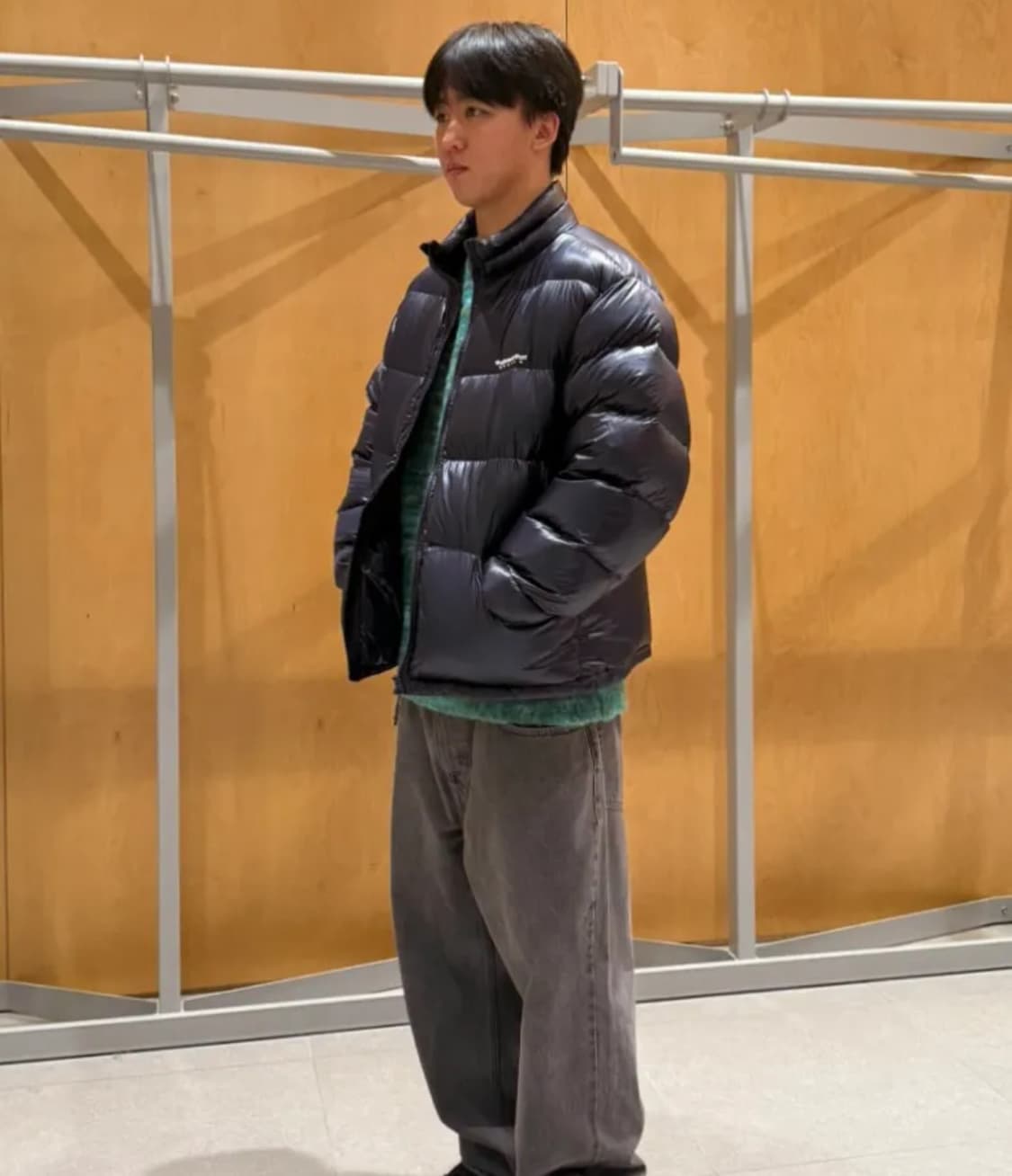 (XL)디스이즈네버댓 DSN 다운 푸퍼 패딩 자켓 네이비 상품이미지3