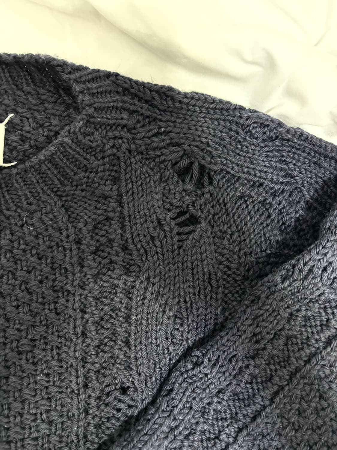 마르지엘라 21FW 울 케이블 피셔맨 디스트로이드 니트 상품이미지3