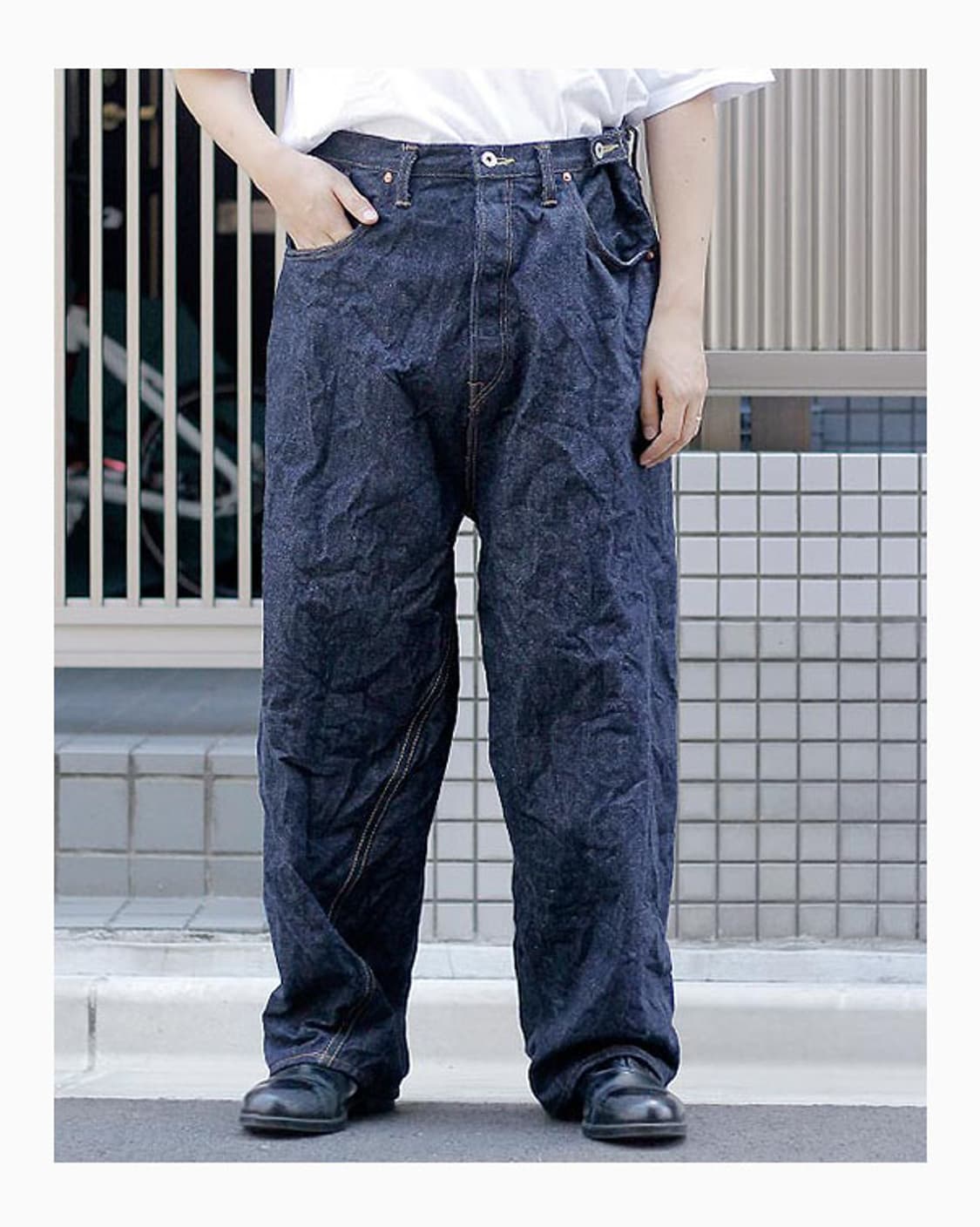 스큐드 데님팬 상품이미지1