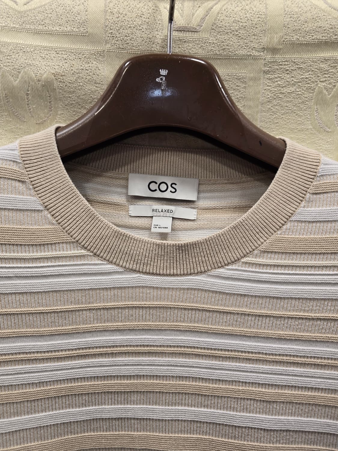 코스 COS 릴렉스핏 스트라이프 반팔 니트 티셔츠 L(100) 상품이미지3